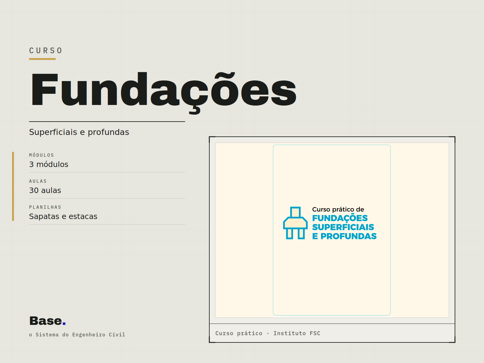 Curso: Fundações Superficiais e Profundas