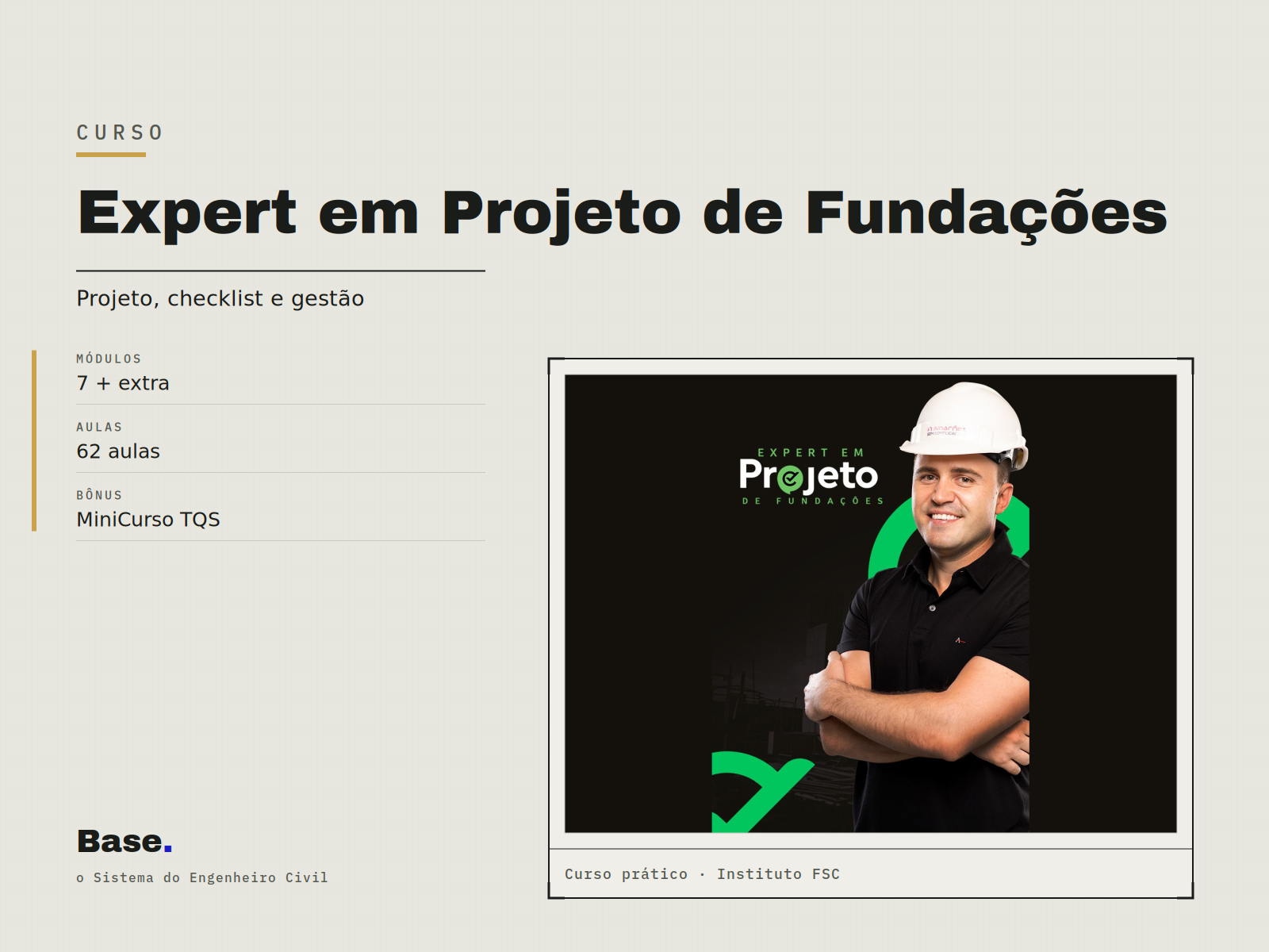Curso: Projeto de Fundações