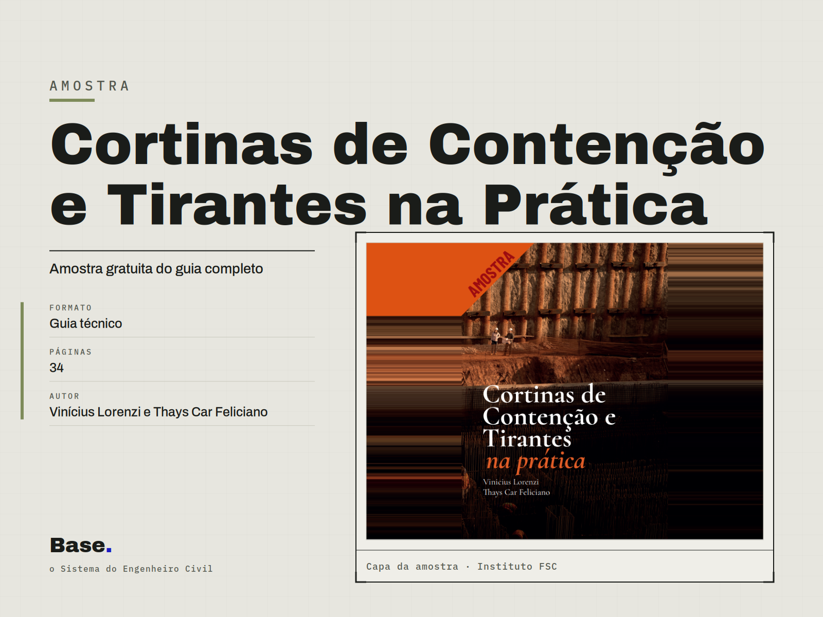 E-book: Cortinas de Contenção com Tirantes
